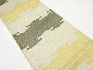 綴れ　霞模様織り出し　袋帯